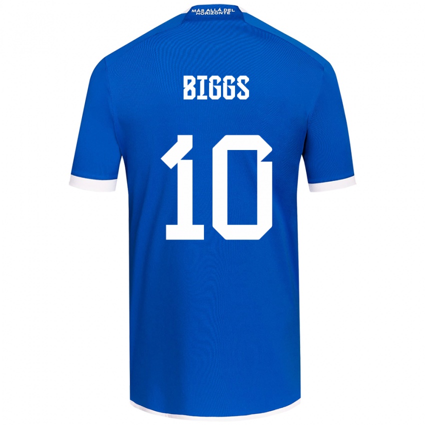 Niño Camiseta Nicole Denise Fajre Biggs #10 Azul Blanco 1ª Equipación 2024/25 La Camisa México