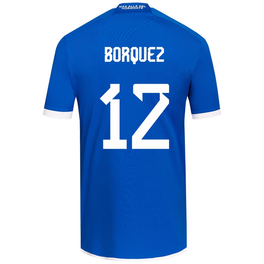 Niño Camiseta Gabriela Bórquez #12 Azul Blanco 1ª Equipación 2024/25 La Camisa México