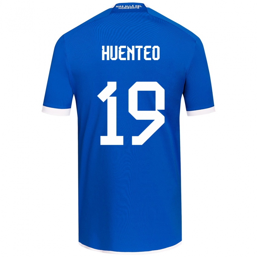 Niño Camiseta Yessenia Huenteo #19 Azul Blanco 1ª Equipación 2024/25 La Camisa México