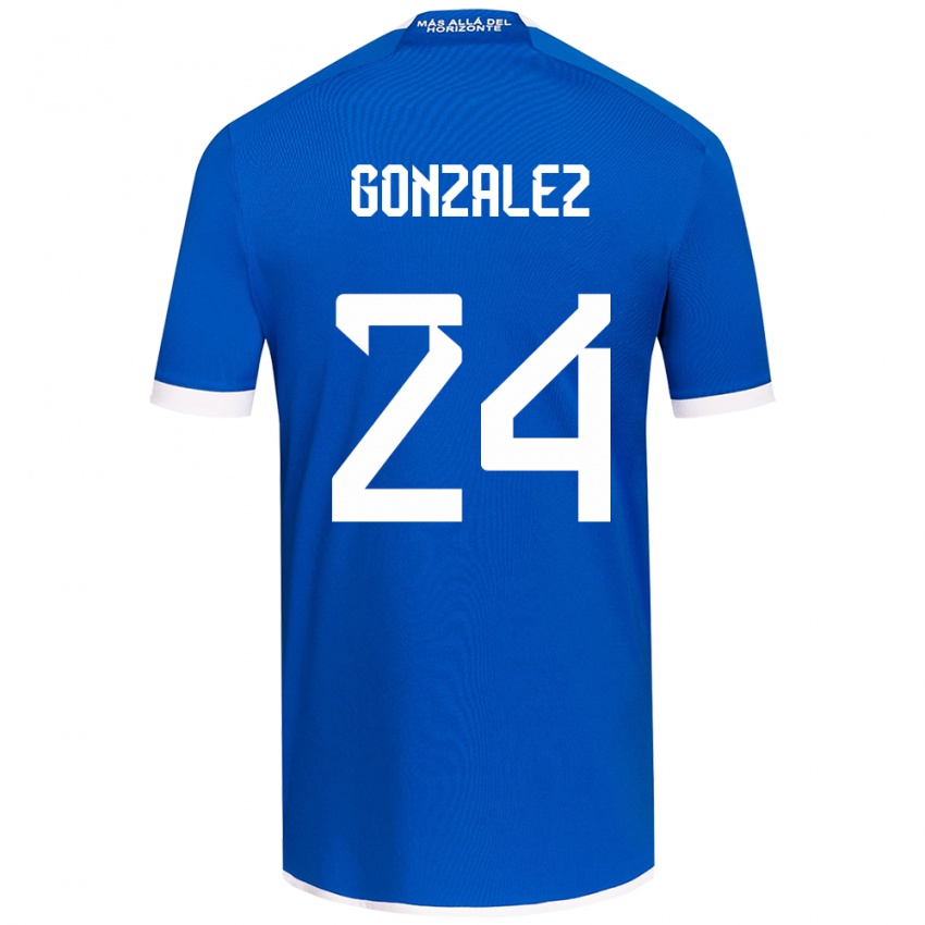 Niño Camiseta Emma González #24 Azul Blanco 1ª Equipación 2024/25 La Camisa México