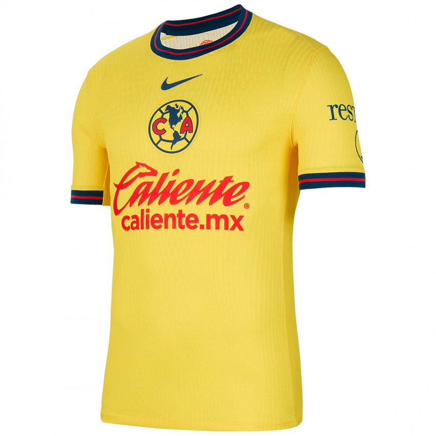 Niño Camiseta Antonio Álvarez #184 Amarillo Azul 1ª Equipación 2024/25 La Camisa México