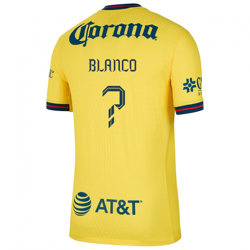 Niño Camiseta Lionel Blanco #0 Amarillo Azul 1ª Equipación 2024/25 La Camisa México