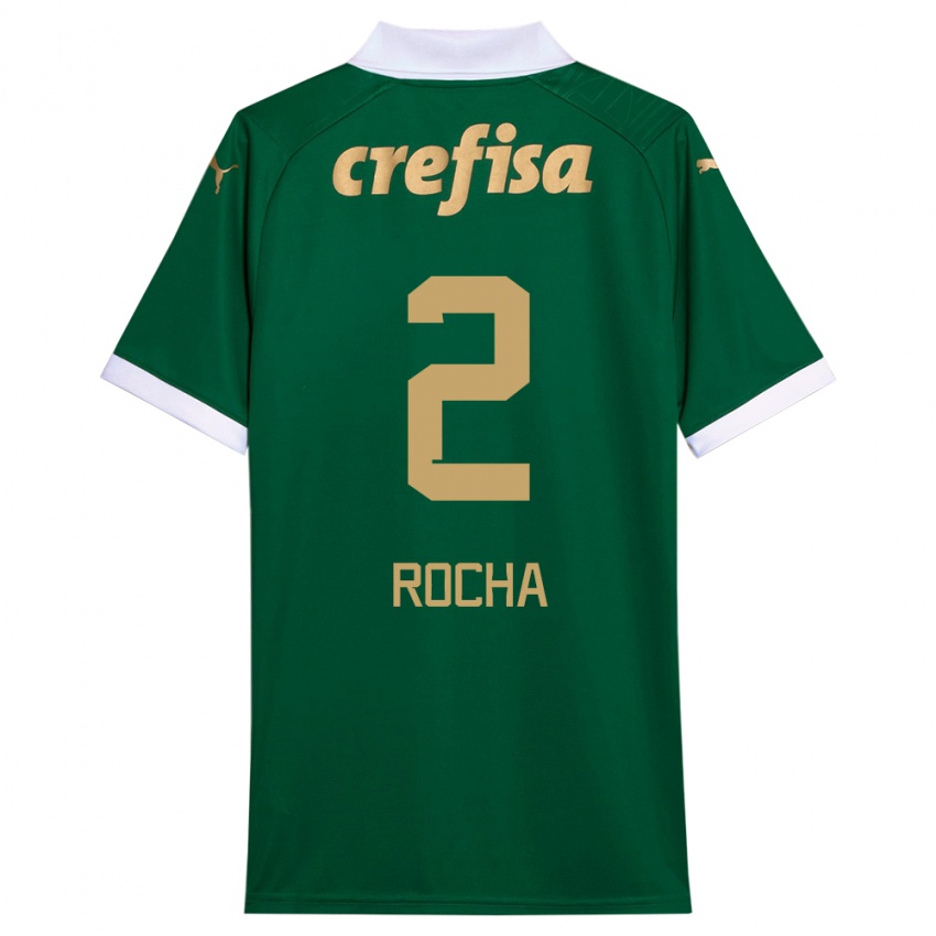 Niño Camiseta Marcos Rocha #2 Verde Blanco 1ª Equipación 2024/25 La Camisa México