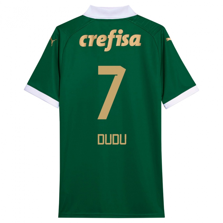 Niño Camiseta Dudu #7 Verde Blanco 1ª Equipación 2024/25 La Camisa México