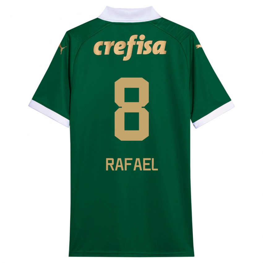 Niño Camiseta Ze Rafael #8 Verde Blanco 1ª Equipación 2024/25 La Camisa México