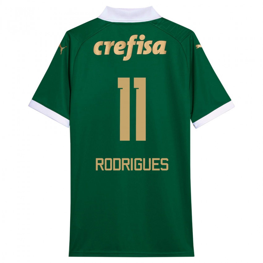 Niño Camiseta Bruno Rodrigues #11 Verde Blanco 1ª Equipación 2024/25 La Camisa México