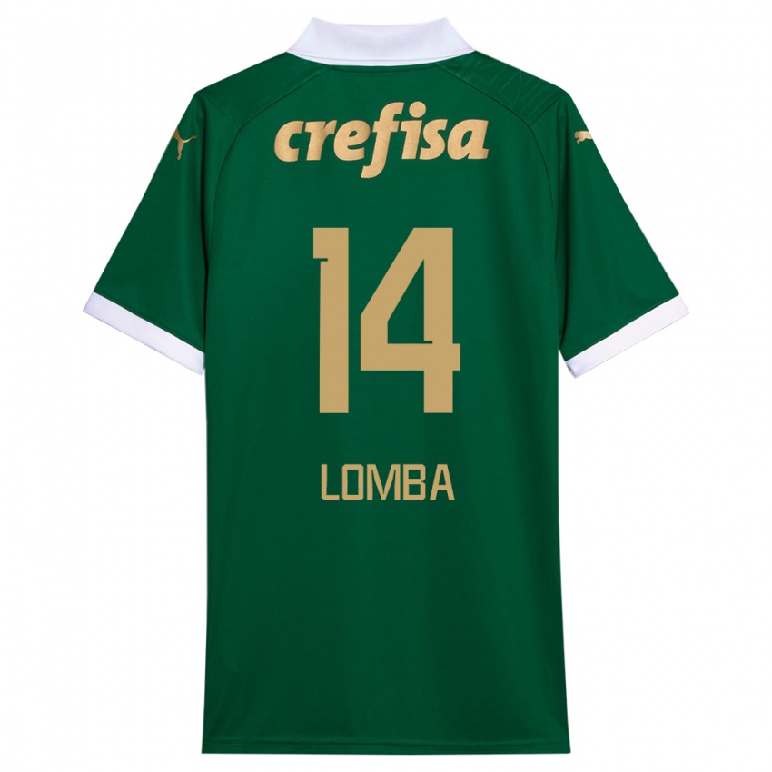 Niño Camiseta Marcelo Lomba #14 Verde Blanco 1ª Equipación 2024/25 La Camisa México