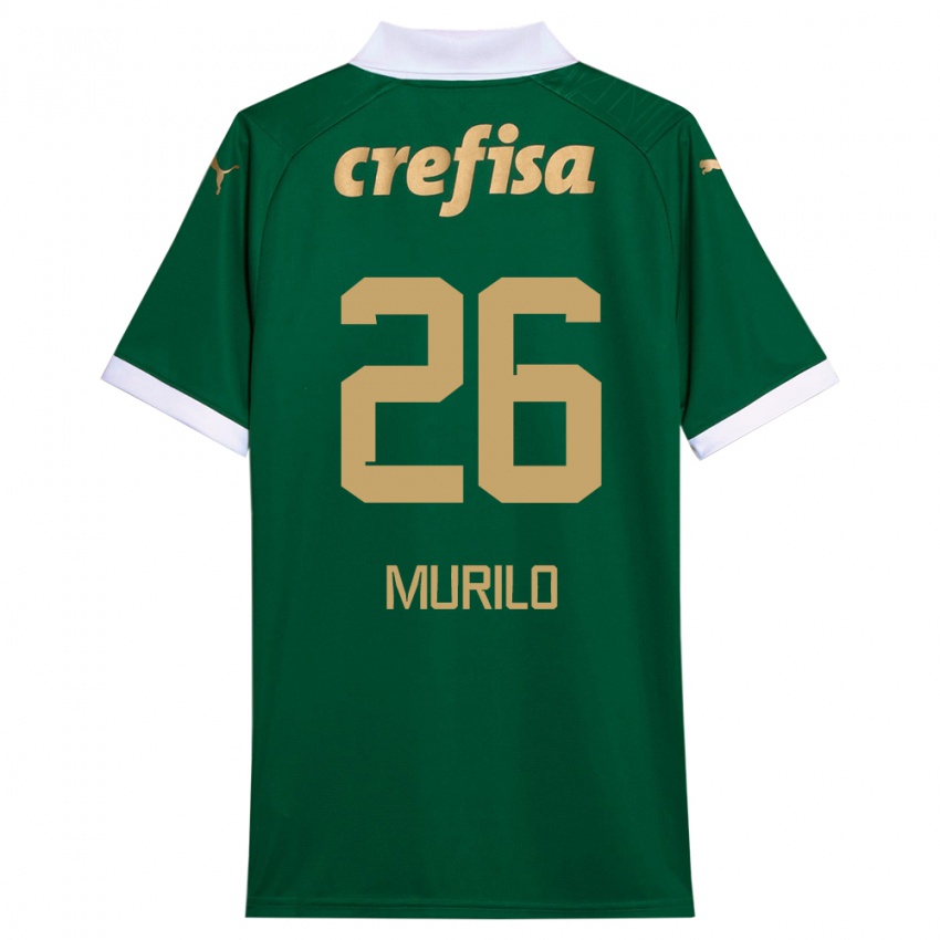 Niño Camiseta Murilo #26 Verde Blanco 1ª Equipación 2024/25 La Camisa México