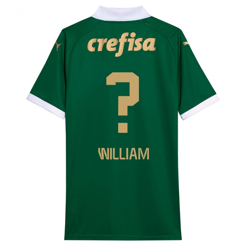 Niño Camiseta William #0 Verde Blanco 1ª Equipación 2024/25 La Camisa México