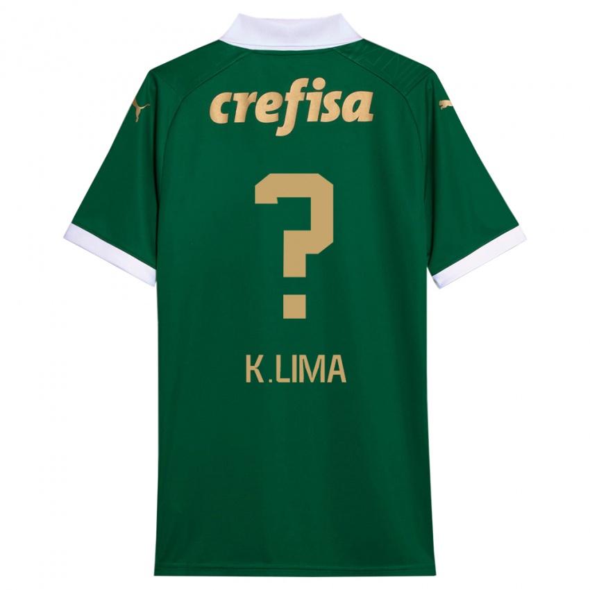 Niño Camiseta Kauan Lima #0 Verde Blanco 1ª Equipación 2024/25 La Camisa México