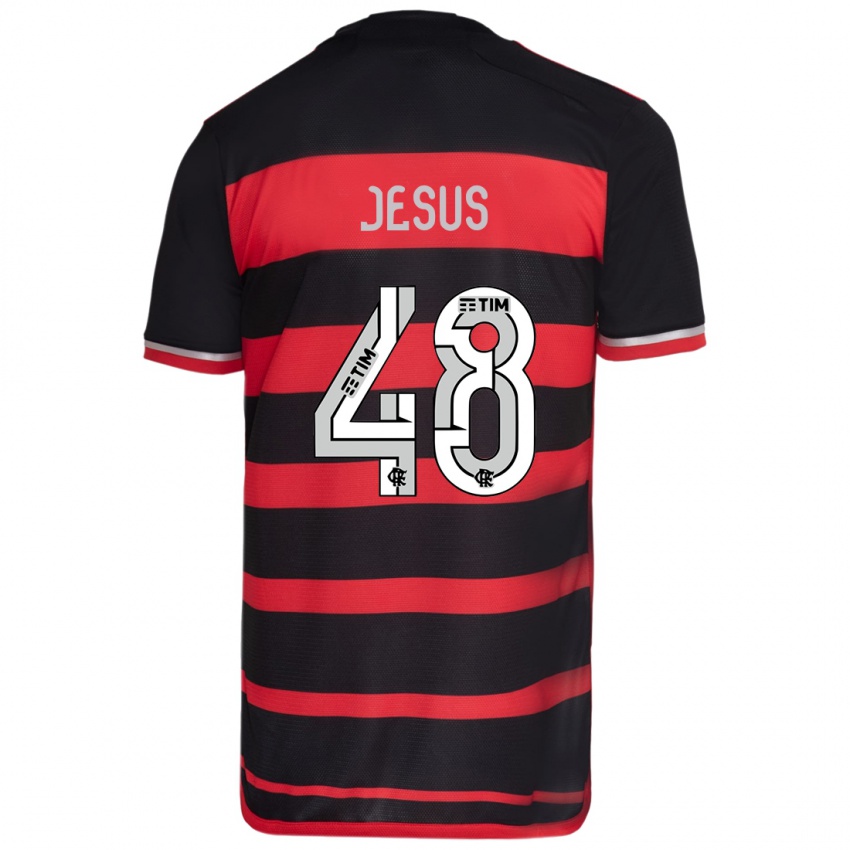 Niño Camiseta Igor Jesus #48 Negro Rojo 1ª Equipación 2024/25 La Camisa México