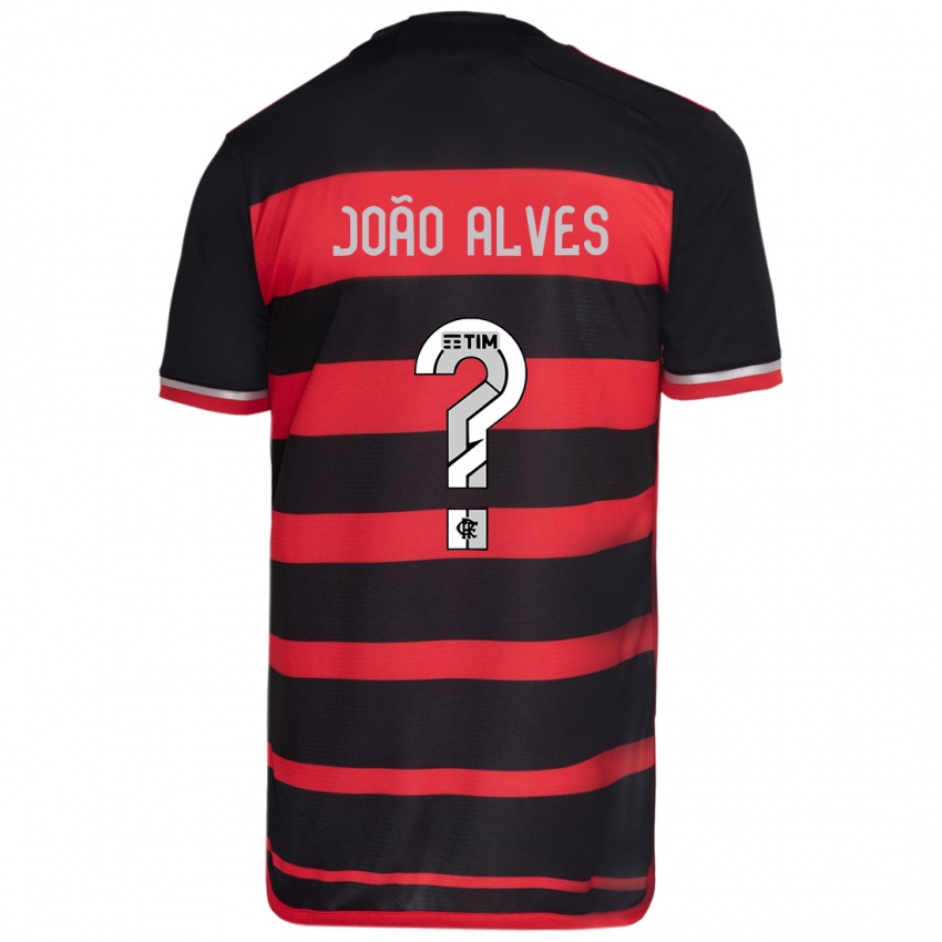 Niño Camiseta João Alves #0 Negro Rojo 1ª Equipación 2024/25 La Camisa México