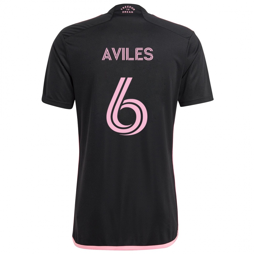 Niño Camiseta Tomás Avilés #6 Negro 2ª Equipación 2024/25 La Camisa México