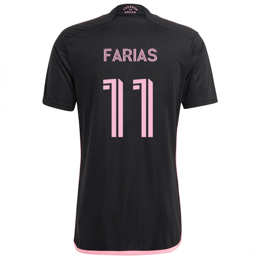 Niño Camiseta Facundo Farías #11 Negro 2ª Equipación 2024/25 La Camisa México