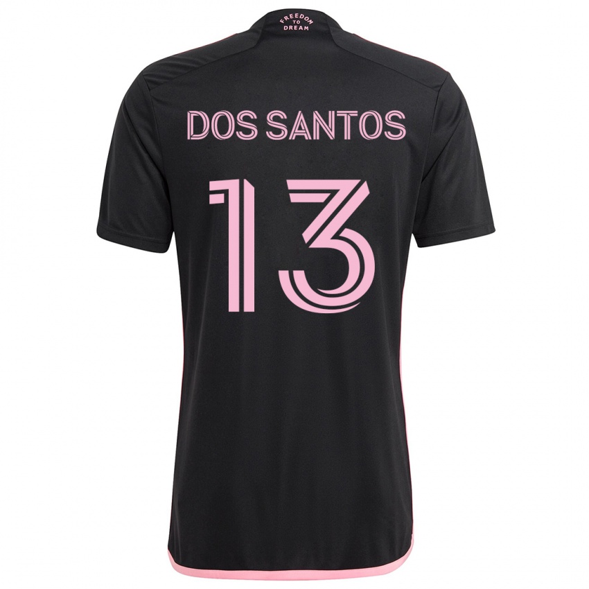 Niño Camiseta Cj Dos Santos #13 Negro 2ª Equipación 2024/25 La Camisa México