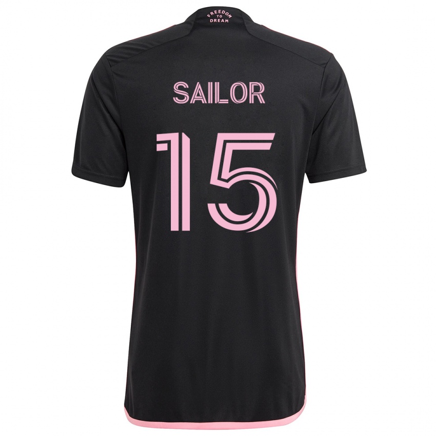 Niño Camiseta Ryan Sailor #15 Negro 2ª Equipación 2024/25 La Camisa México