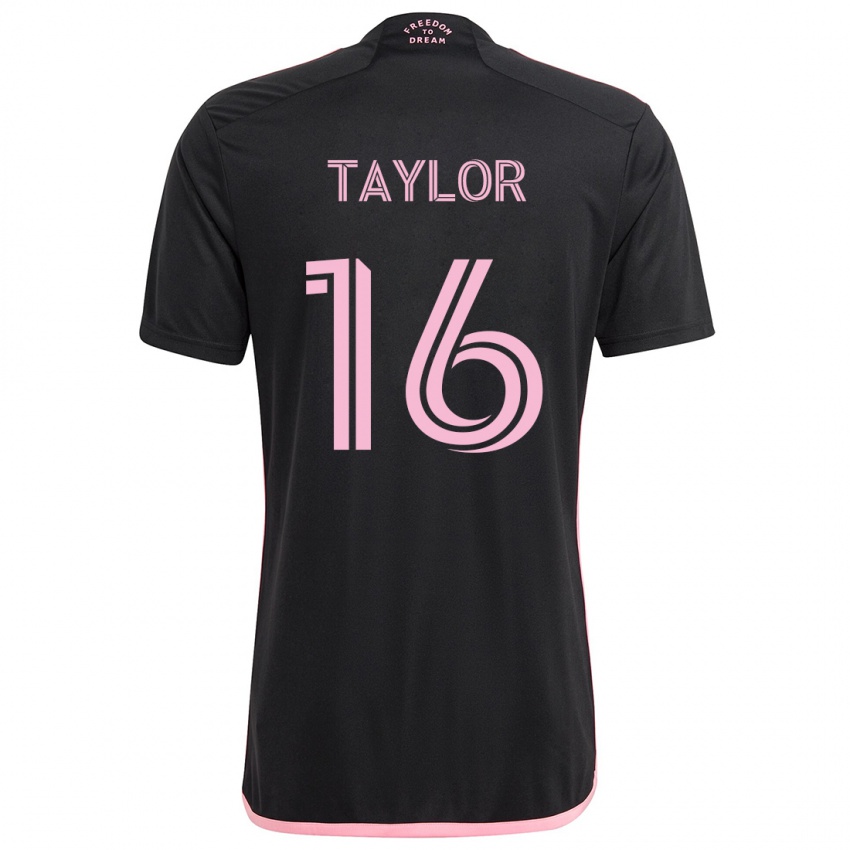 Niño Camiseta Robert Taylor #16 Negro 2ª Equipación 2024/25 La Camisa México