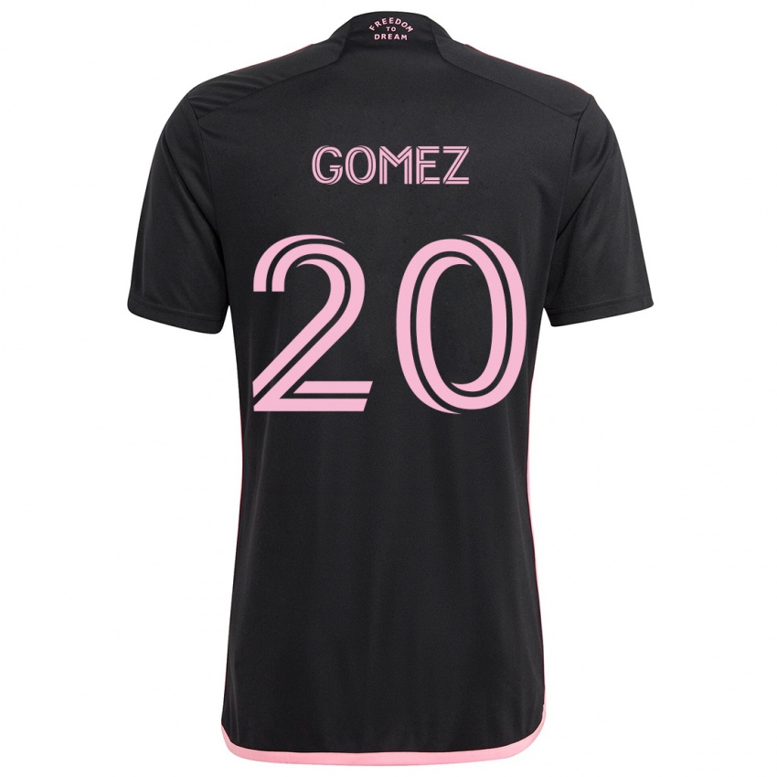 Niño Camiseta Diego Gómez #20 Negro 2ª Equipación 2024/25 La Camisa México