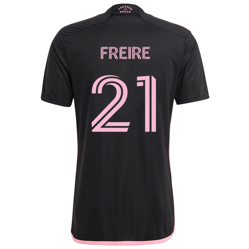 Niño Camiseta Nicolas Freire #21 Negro 2ª Equipación 2024/25 La Camisa México