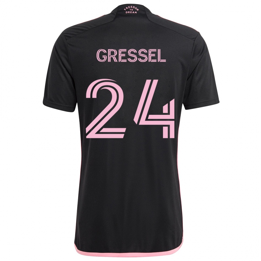 Niño Camiseta Julian Gressel #24 Negro 2ª Equipación 2024/25 La Camisa México