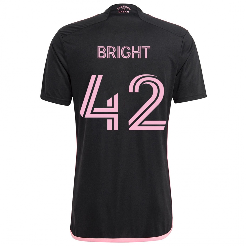 Niño Camiseta Yannick Bright #42 Negro 2ª Equipación 2024/25 La Camisa México