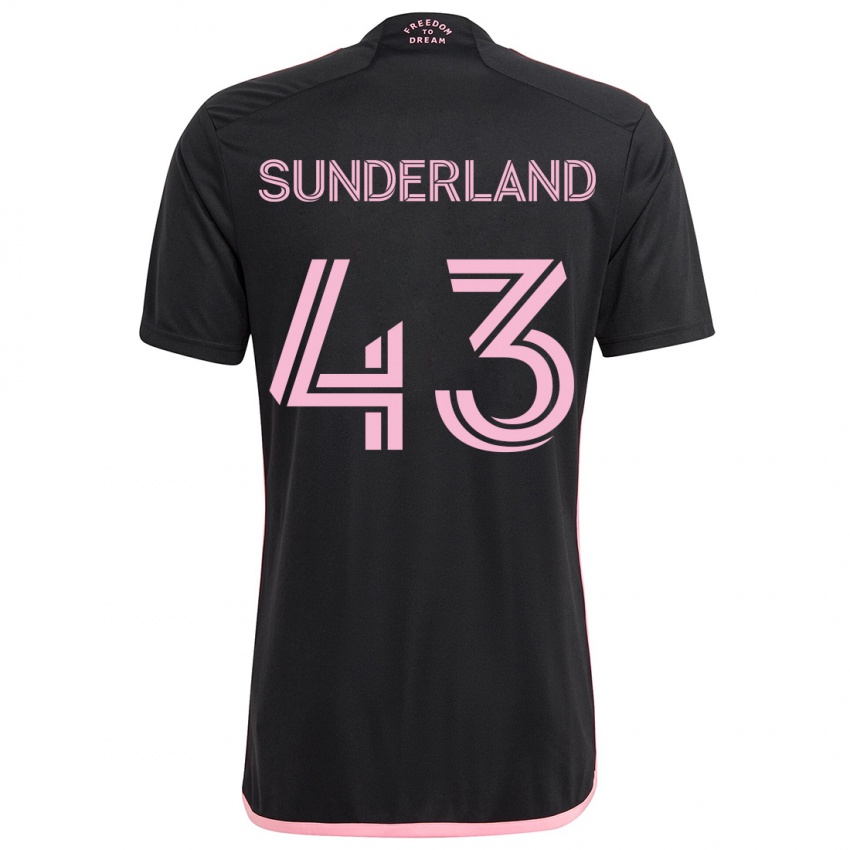 Niño Camiseta Lawson Sunderland #43 Negro 2ª Equipación 2024/25 La Camisa México