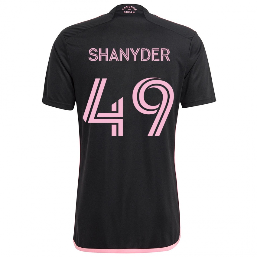 Niño Camiseta Shanyder Borgelin #49 Negro 2ª Equipación 2024/25 La Camisa México