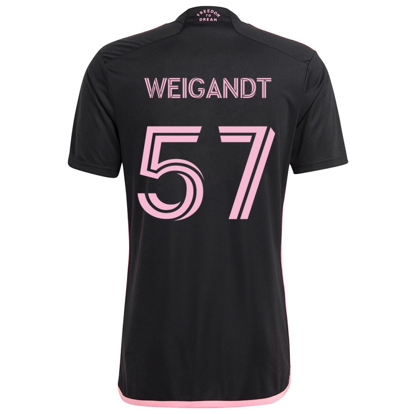 Niño Camiseta Marcelo Weigandt #57 Negro 2ª Equipación 2024/25 La Camisa México