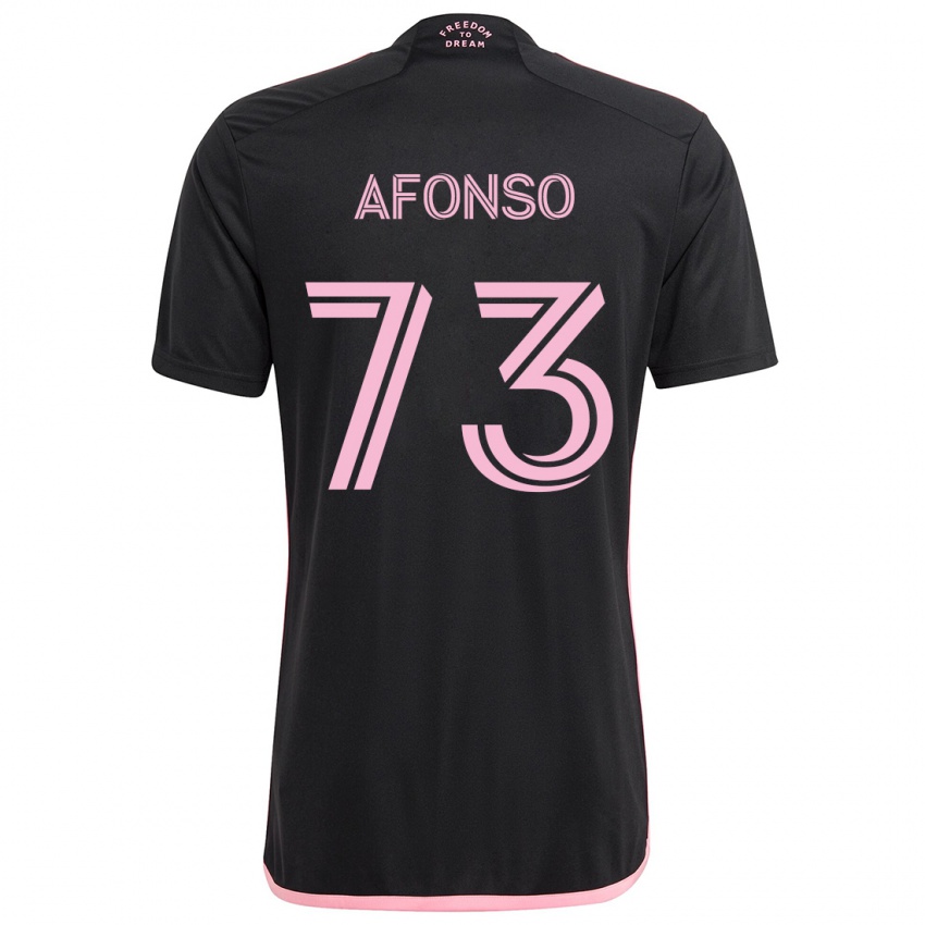 Niño Camiseta Leo Afonso #73 Negro 2ª Equipación 2024/25 La Camisa México