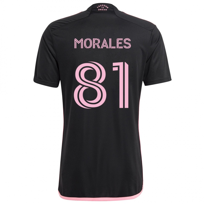 Niño Camiseta Santiago Morales #81 Negro 2ª Equipación 2024/25 La Camisa México