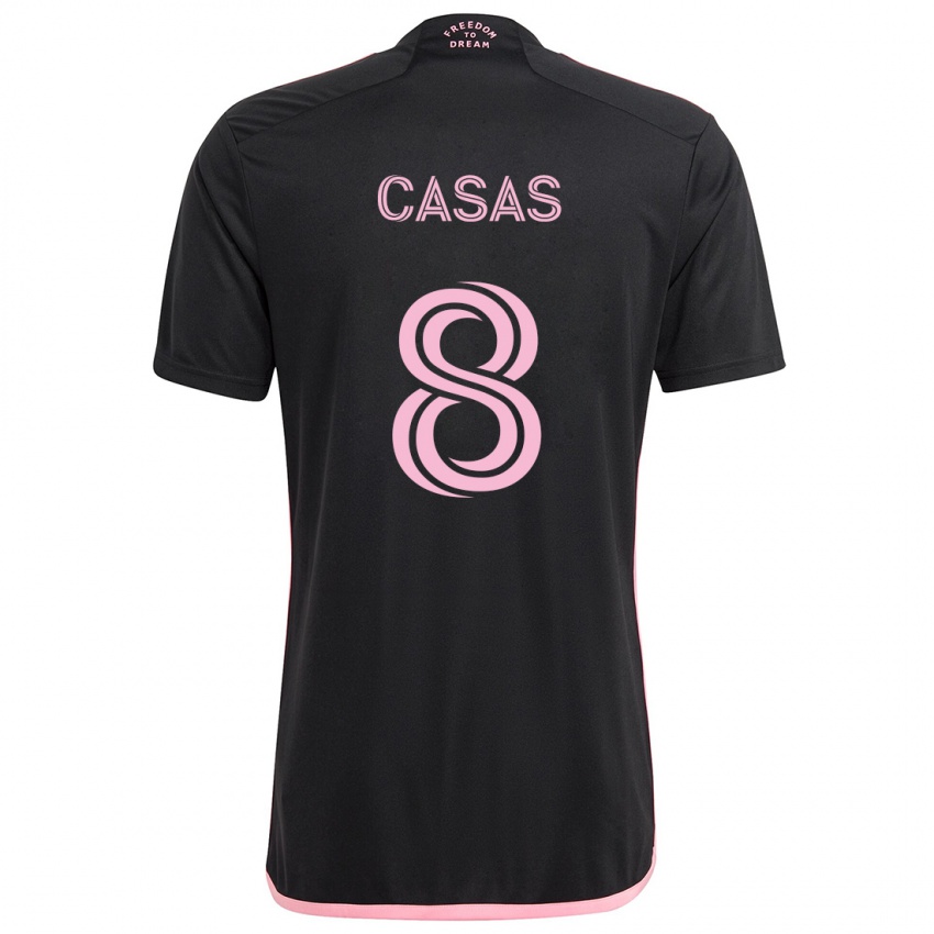 Niño Camiseta Pep Casas #8 Negro 2ª Equipación 2024/25 La Camisa México