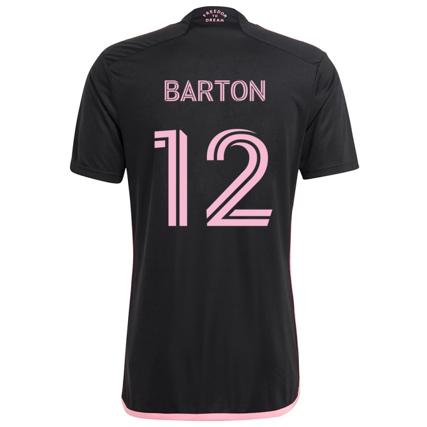 Niño Camiseta Tye Barton #12 Negro 2ª Equipación 2024/25 La Camisa México