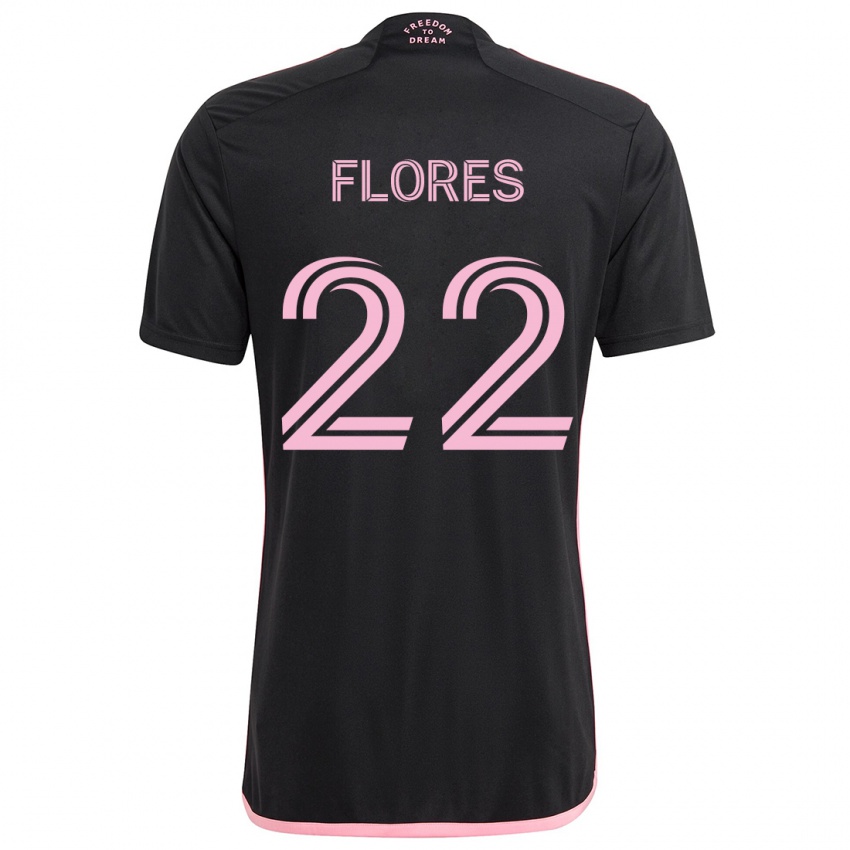 Niño Camiseta Alejandro Flores #22 Negro 2ª Equipación 2024/25 La Camisa México