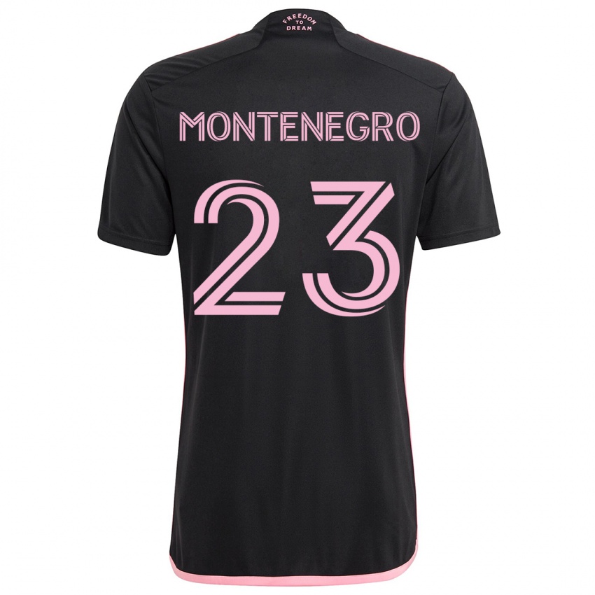 Niño Camiseta Ricardo Montenegro #23 Negro 2ª Equipación 2024/25 La Camisa México