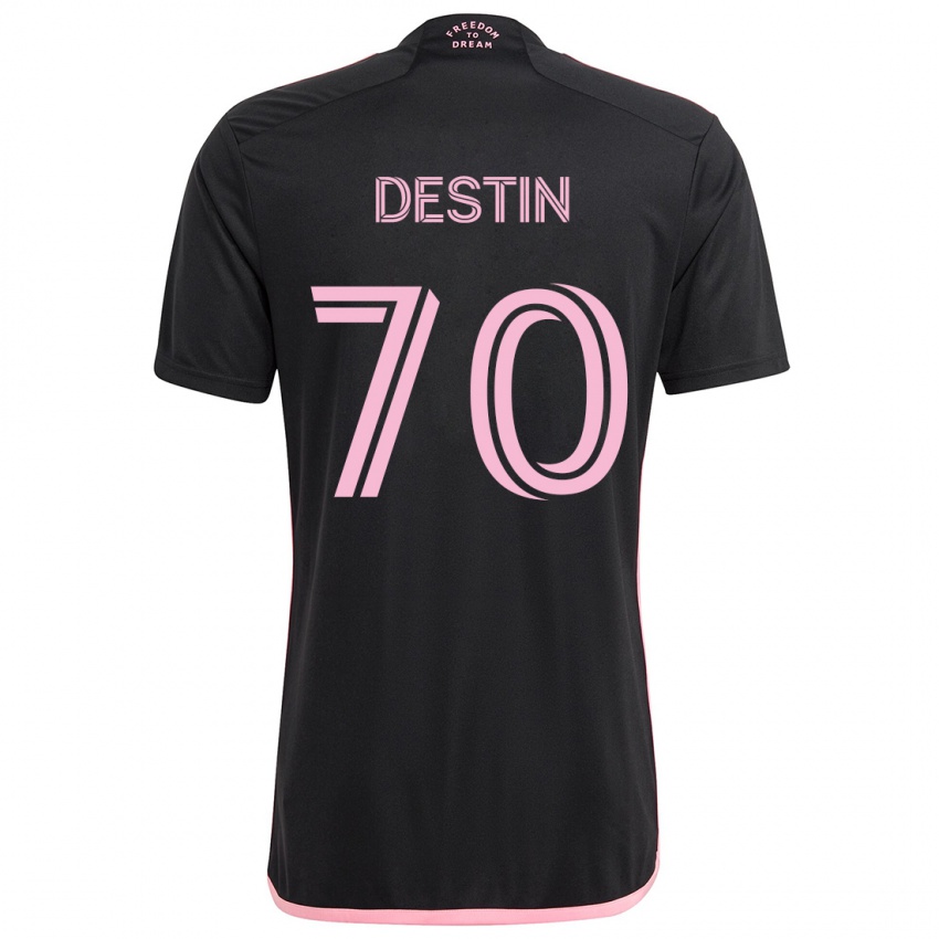 Niño Camiseta Bryan Destin #70 Negro 2ª Equipación 2024/25 La Camisa México