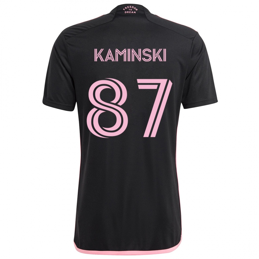 Niño Camiseta Brett Kaminski #87 Negro 2ª Equipación 2024/25 La Camisa México