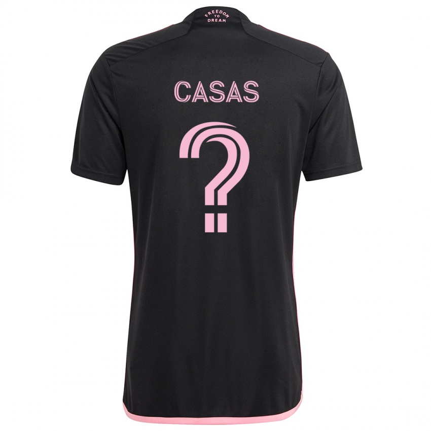 Niño Camiseta André Casas #0 Negro 2ª Equipación 2024/25 La Camisa México