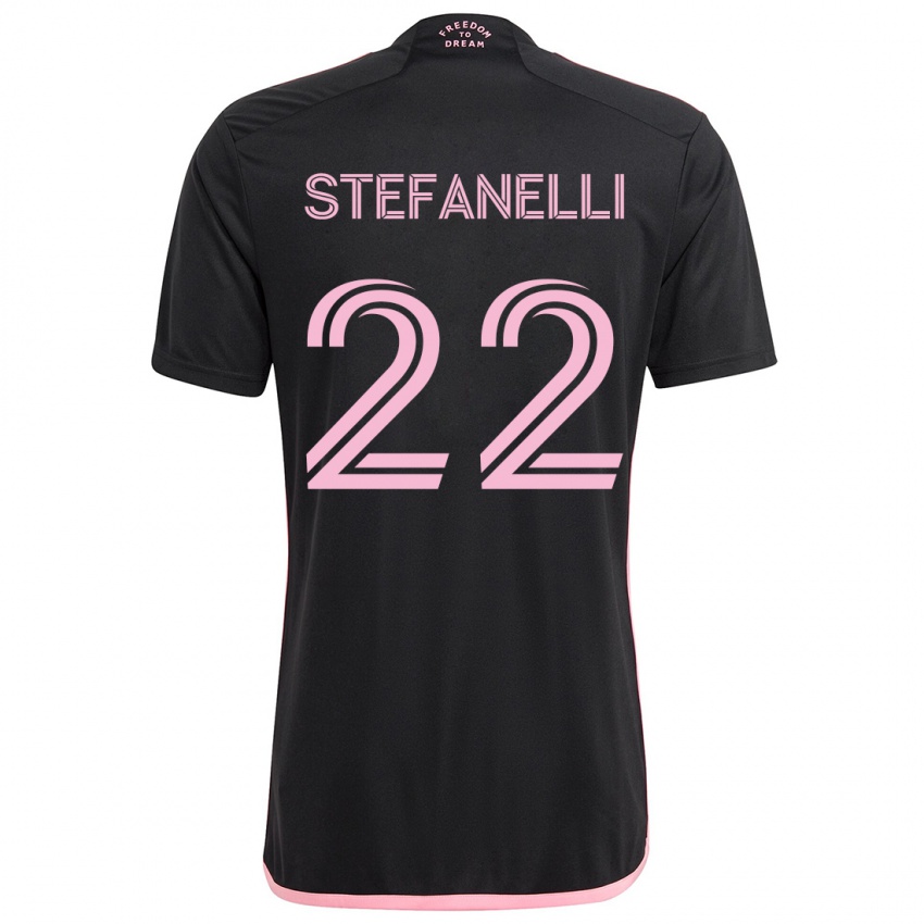 Niño Camiseta Nicolás Stefanelli #22 Negro 2ª Equipación 2024/25 La Camisa México