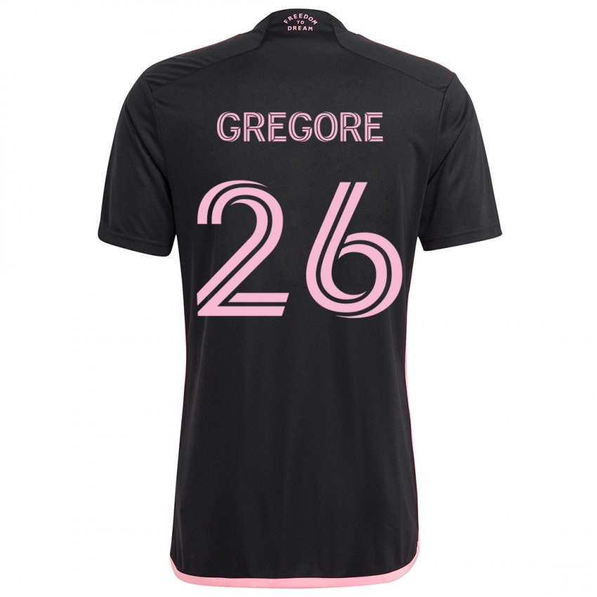 Niño Camiseta Gregore #26 Negro 2ª Equipación 2024/25 La Camisa México