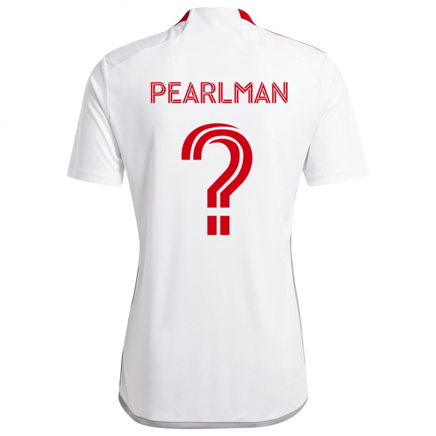 Niño Camiseta Adam Pearlman #0 Blanco Rojo 2ª Equipación 2024/25 La Camisa México