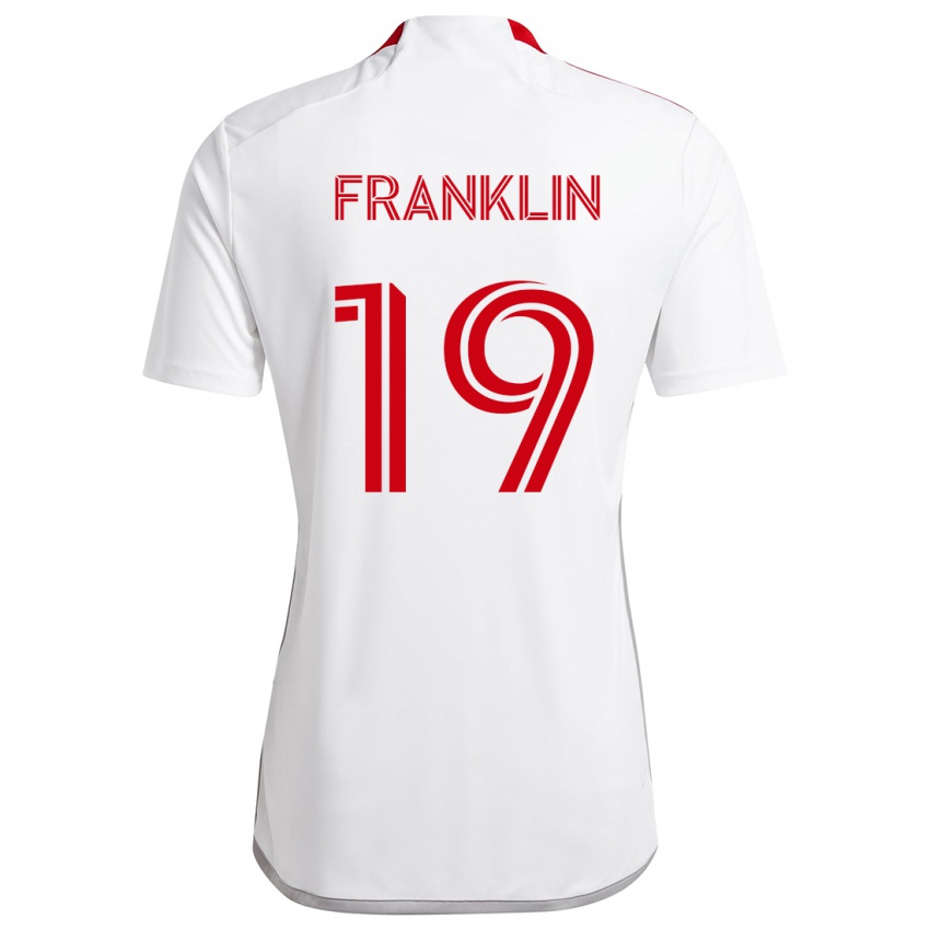 Niño Camiseta Kobe Franklin #19 Blanco Rojo 2ª Equipación 2024/25 La Camisa México