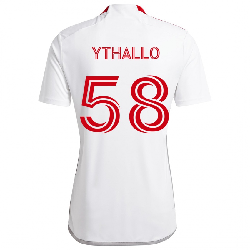 Niño Camiseta Ythallo #58 Blanco Rojo 2ª Equipación 2024/25 La Camisa México