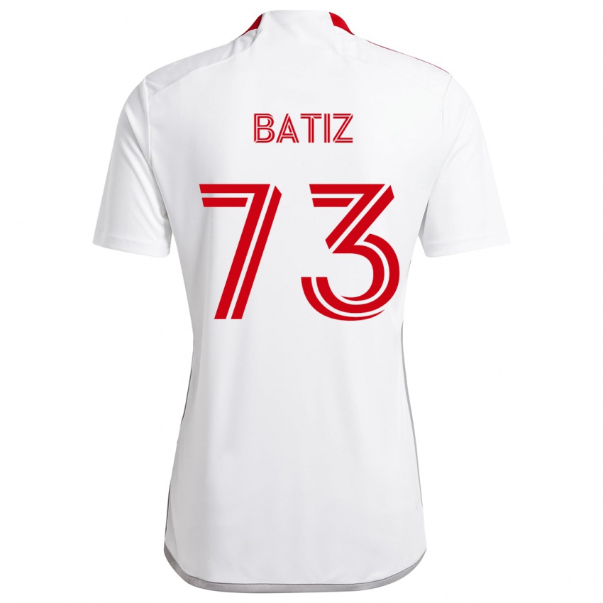 Niño Camiseta Jesus Batiz #73 Blanco Rojo 2ª Equipación 2024/25 La Camisa México