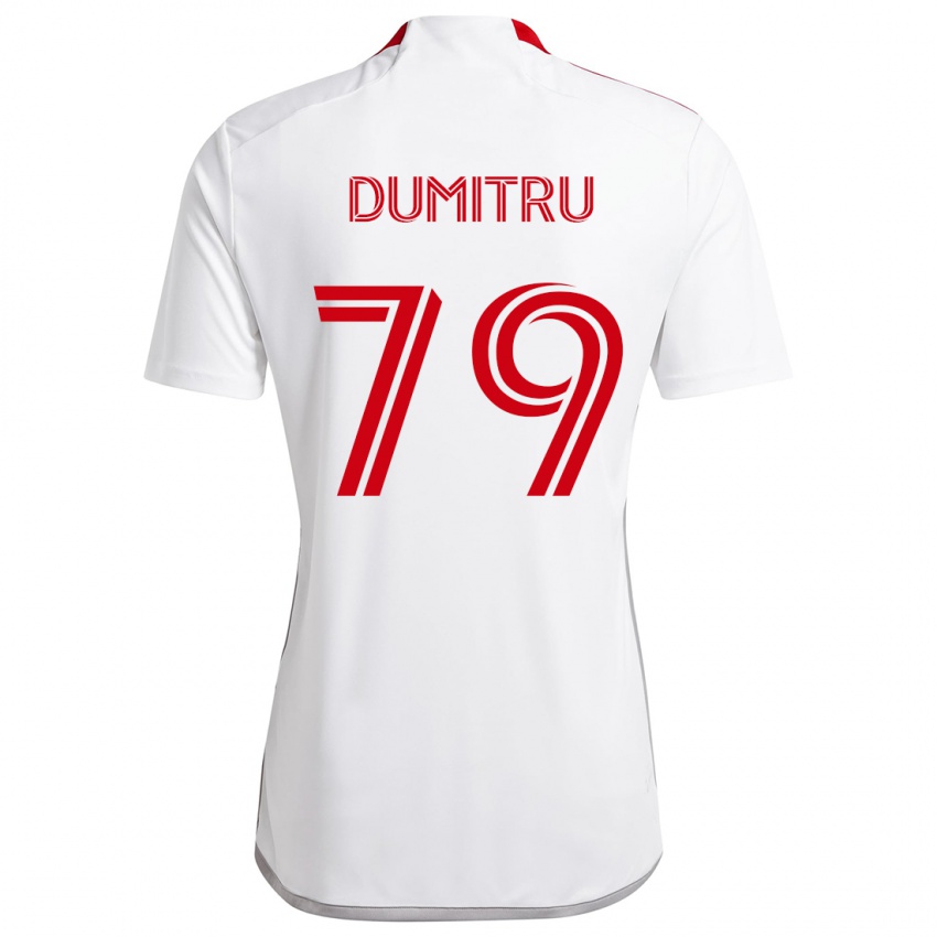 Niño Camiseta Andrei Dumitru #79 Blanco Rojo 2ª Equipación 2024/25 La Camisa México