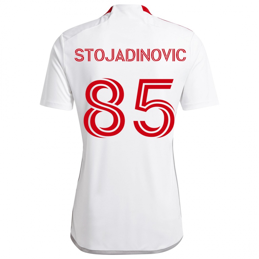 Niño Camiseta Marko Stojadinovic #85 Blanco Rojo 2ª Equipación 2024/25 La Camisa México