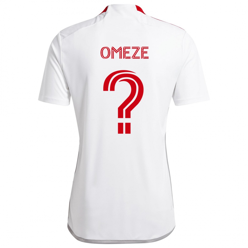 Niño Camiseta Chimere Omeze #0 Blanco Rojo 2ª Equipación 2024/25 La Camisa México