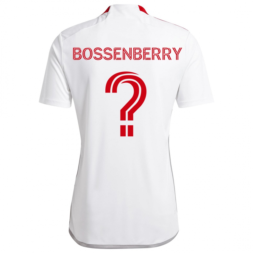 Niño Camiseta Antone Bossenberry #0 Blanco Rojo 2ª Equipación 2024/25 La Camisa México