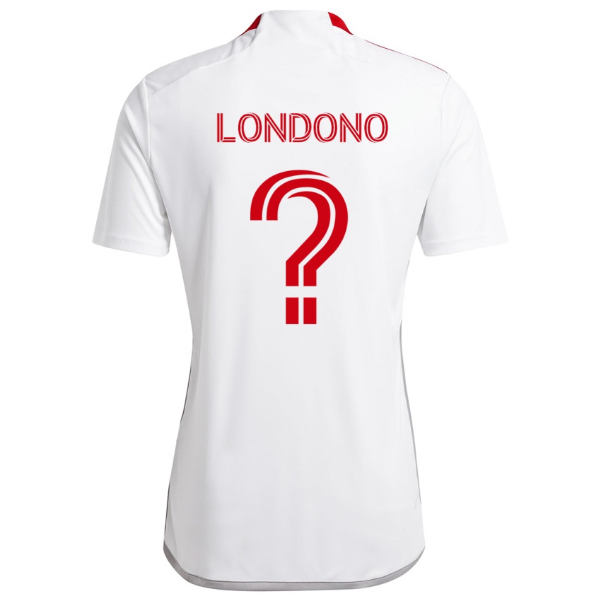 Niño Camiseta Tyler Londono #0 Blanco Rojo 2ª Equipación 2024/25 La Camisa México