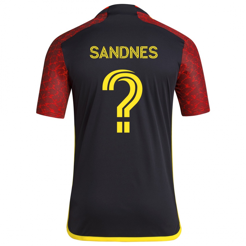 Niño Camiseta Gallatin Sandnes #0 Negro Rojo 2ª Equipación 2024/25 La Camisa México