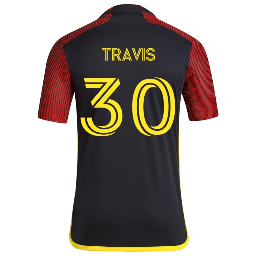 Niño Camiseta Riley Travis #30 Negro Rojo 2ª Equipación 2024/25 La Camisa México